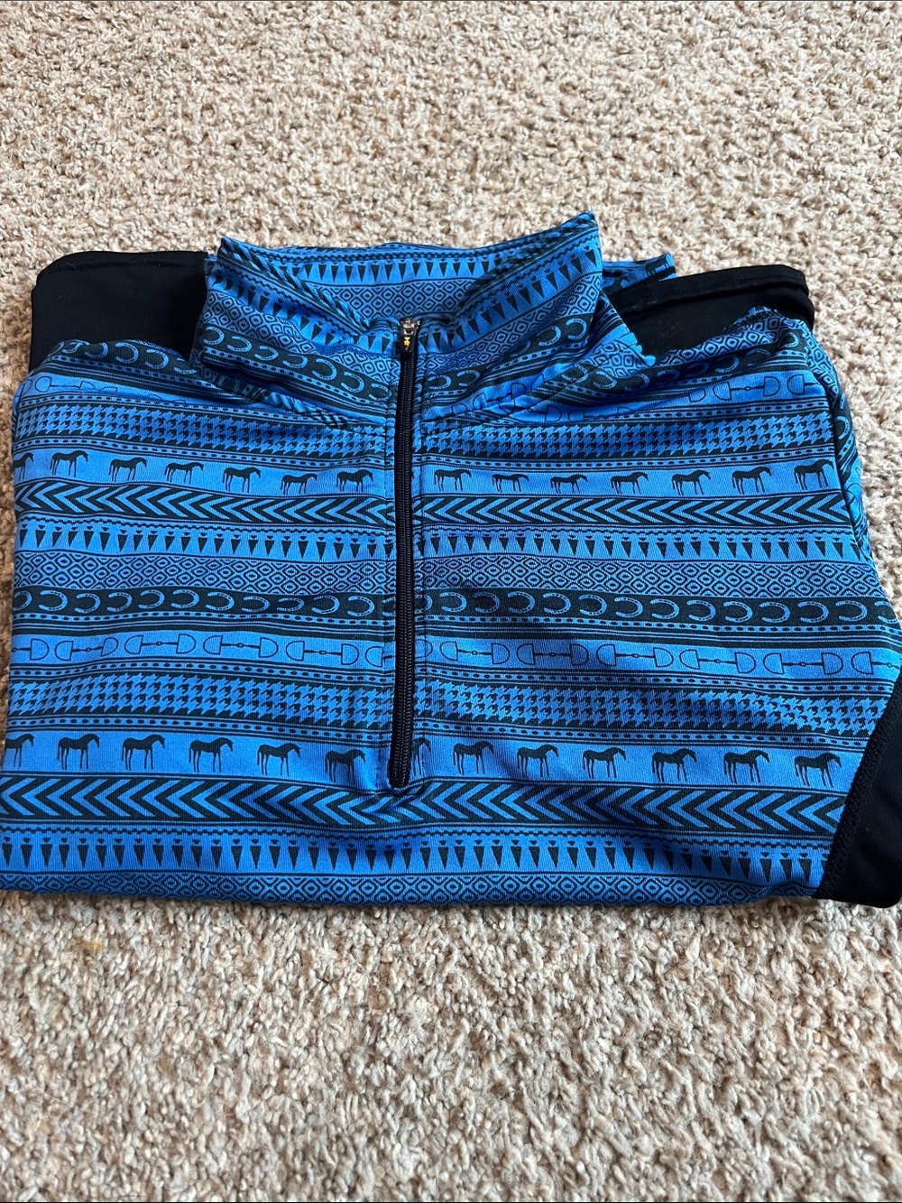 Blue Patterned Kids Shirt